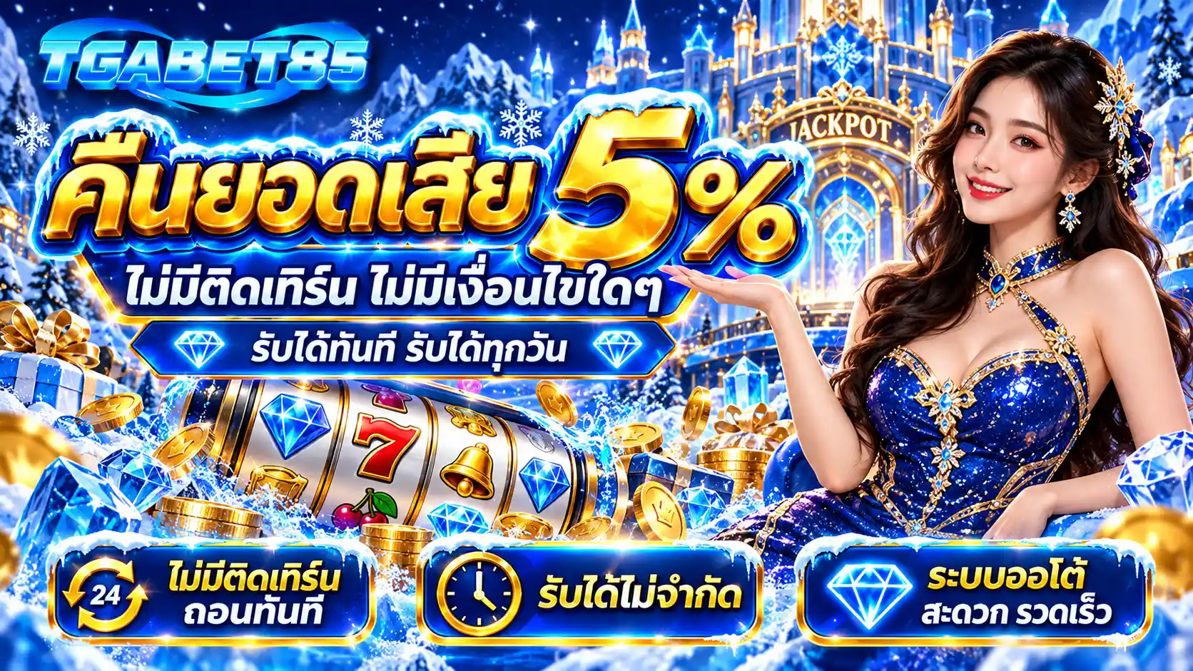 TGABET85 เดิมพันออนไลน์ครบวงจร คืนยอดเสียทุกวัน ถอนไม่ทำเทิร์น