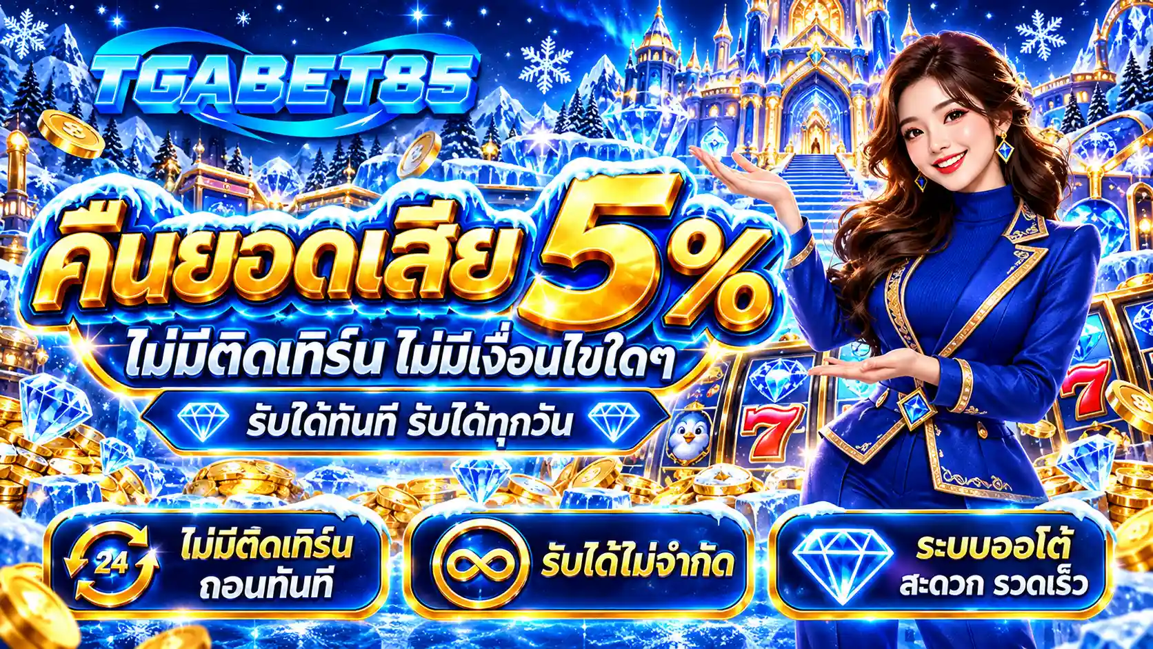 TGABET85 เดิมพันออนไลน์ครบวงจร คืนยอดเสียทุกวัน ถอนไม่ทำเทิร์น